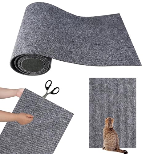 doyandader Katzenkratzmatte | Selbstklebend Katzen-Couchschutz - Kratzunterlage Flach Scratcher Easy Pad Ersatz für Baumregale von doyandader
