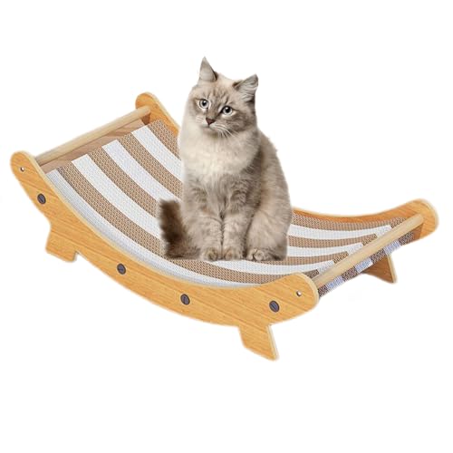 doyandader Katzenkratzstuhl | Katzen Hängematte Kratzmöbel Mit Ruhebereich Für Innenbereich | Multifunktionales Haustierschlafsofa Kätzchen Lounge Für Boden Wohnzimmer Ecke Balkon von doyandader