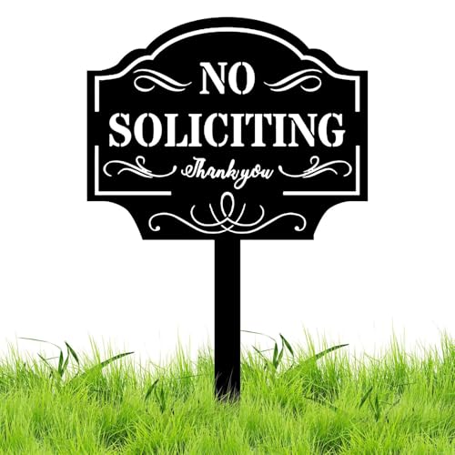 doyandader Kein Hausierer Schild Für Haus - Keine Werbung Schild für Tür,Metallpfosten Für Außenbereich Garten Tor Grundstück doyandader Kein Hausierer Schild Für Haus - Keine Werbung Schild für Tür,Metallpfosten Für Außenbereich Garten Tor Grundstück von doyandader
