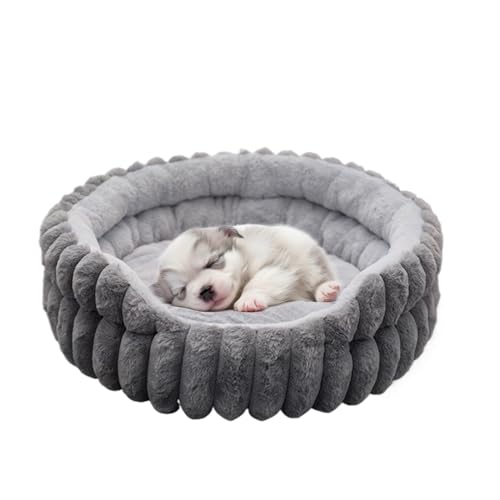 doyandader Kleines Hundebett - Weiches Katzenbett Mit Runder Form Und Kuschelnest - Wärmeisolierende rutschfeste Unterlage Für Kleine Bis Mittlere Haustiere In Wohnzimmer Schlafzimmer Und Outdoor von doyandader
