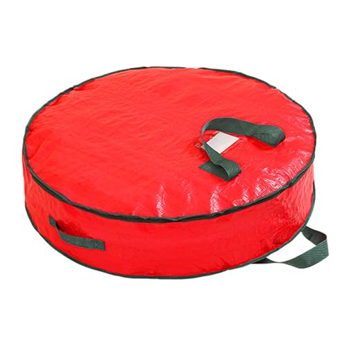 doyandader Kranzbox | Weihnachtskranz-Aufbewahrung | wasserdichte Behälter mit Reißverschluss und stabilem Tragegriff, Staubschutz für Schrank, unter dem Bett, Urlaubsdekoration, Reisespielzeug von doyandader