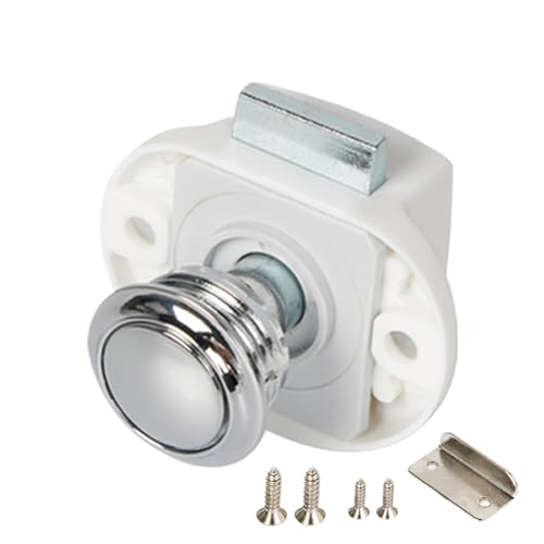 doyandader Rv Door Lock Ersatz,Zinklegierung Türschloss Ohne Schlüssel Für e | Sicherheitsverriegelung Zubehör Für Innenraum Bad Transporter Caravan Schiff Yacht von doyandader