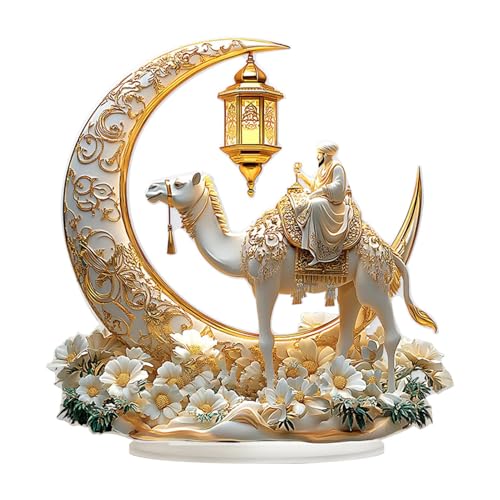 doyandader Vintage Tischlampe - Acryl Vintage Bohemian Lampe | Kinderzimmer Beleuchtung für Wohnzimmer Nacht Weihnachten Urlaub Nachttisch Schlafzimmer Familie Büros Outdoor von doyandader