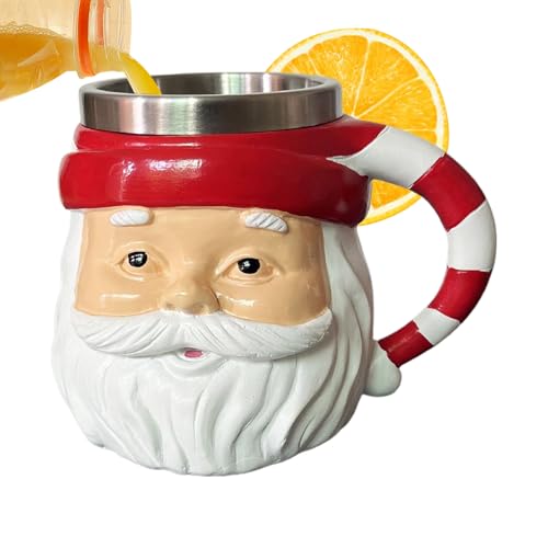 doyandader Weihnachts Tasse | Santa Motiv Winterbecher - 250ml Trinkgefäß Mit Griff Für Damen Und Mädchen Geburtstag Weihnachten Heiße Getränke Heiße Schokolade von doyandader