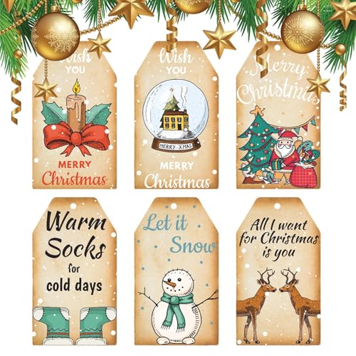 doyandader Weihnachtsetiketten | Weihnachtsanhänger Dekoration Baumschmuck - Tags, Cartoon Etiketten für Familie, Freunde oder sogar doyandader Weihnachtsetiketten | Weihnachtsanhänger Dekoration Baumschmuck - Tags, Cartoon Etiketten für Familie, Freunde oder sogar von doyandader