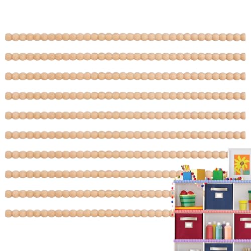 doyandader Wood Trim, 10 Stücke Unvollendete Halbrundleiste, Halbrundperlenleiste, Für Fenster Tür Schrank Wandregal Möbeldekoration doyandader Wood Trim, 10 Stücke Unvollendete Halbrundleiste, Halbrundperlenleiste, Für Fenster Tür Schrank Wandregal Möbeldekoration von doyandader