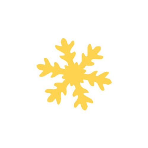 dp Craft 1 Stück Craft Punch Schneeflocke 2,5 cm, Mehrfarbig, Farbe von dp Craft
