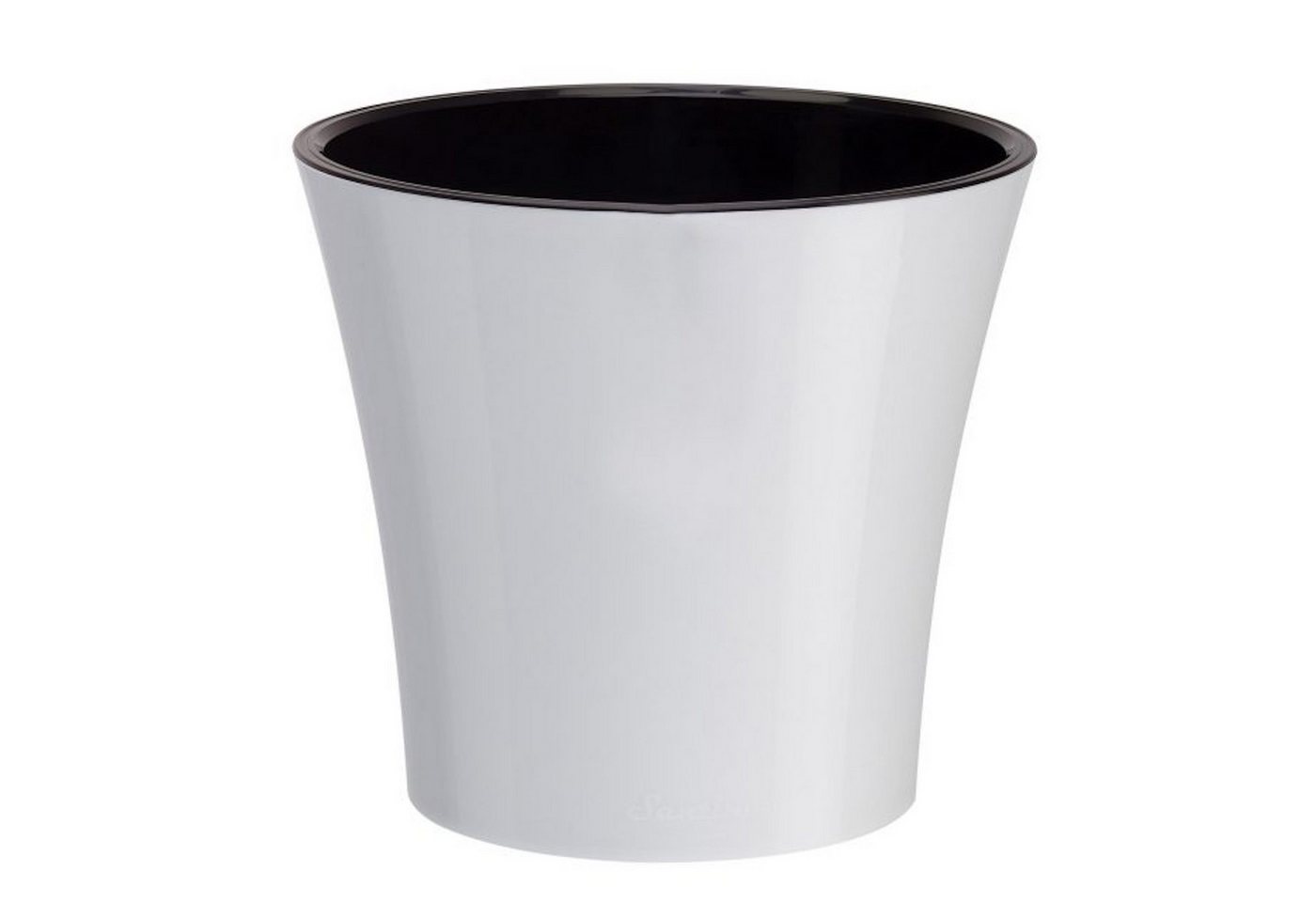 dr. Soil Blumentopf Topf ARTE 1.2L, Schwarz-Weiß von dr. Soil