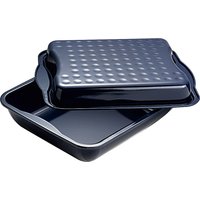 Dr. Oetker Bräter Maxi Back-Idee 42x34x13cm emailliert schwarz mit Deckel von dr. oetker