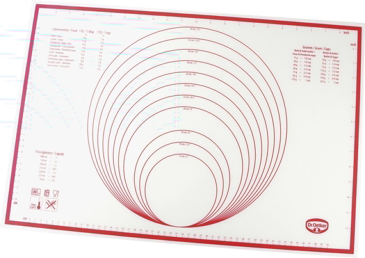 Dr. Oetker Silikonmatte Flexxibel 60 x 40 cm Dr. Oetker Silikonmatte Flexxibel 60 x 40 cm von dr. oetker