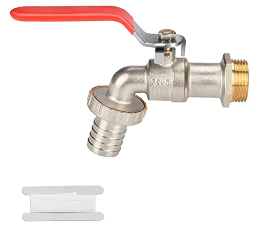 Drado Premium Wasserhahn 1 Zoll aus Messing, Kugelauslaufhahn, Kugelhahn Wasserhahn für Regentonnen, IBC-Regenwassertanks, Garten, Regentonnen von drado