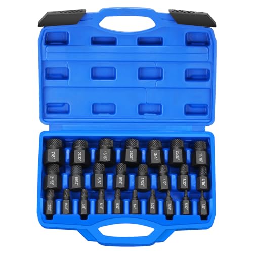 drado 25pcs Profi Schraubenausdreher Set, Sechskantschraubenausdreher, Screw Extractor Von Gebrochenen Bolzen, Schrauben, Steckschrauben von drado