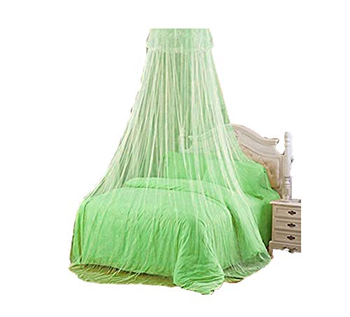 dragonaur Elegante Spitze Moskitonetz für Bett Baldachin Netz Vorhang Runde Kuppel Moskitonetz Bettwäsche Baldachin Spielzelt Grün von dragonaur-home decor