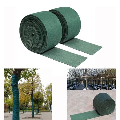 drburpily 2 Stück, Kältebeständiges Baumwickelgewebe zum Einsatz, Frost und Schutz sowie zur Isolierung von Obst und Zierbäumen , Doppelstock 0.12 x 15 m von drburpily