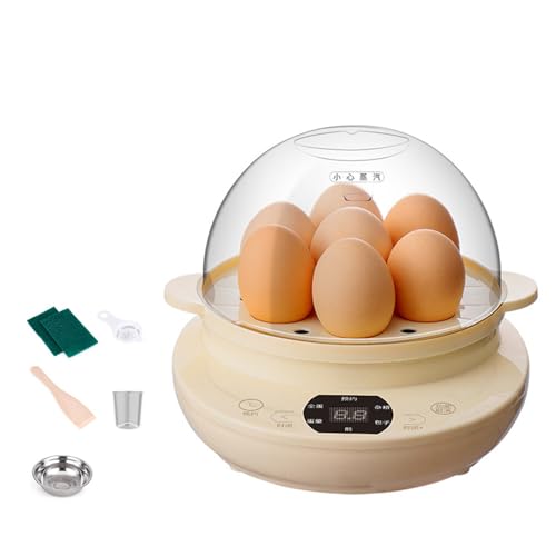 drburpily Antihaft Pfanne Eierkocher Automatische Abschaltung Kochen Sie köstliche Gerichte leicht ABS Mini Frühstücksgerät Dampfgarer Dämpfen, Einzelschicht von drburpily