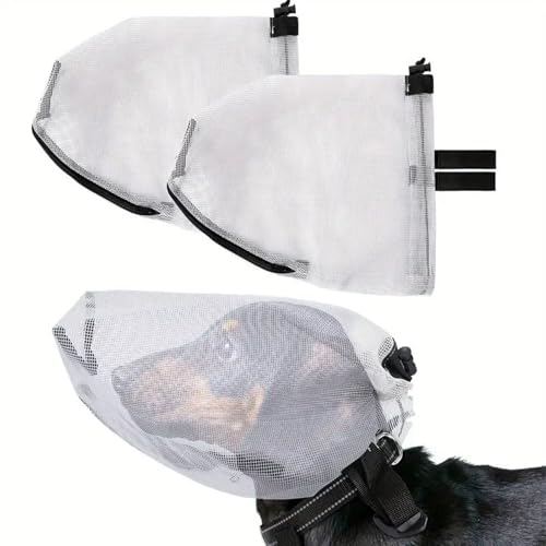 drburpily Atmungsaktives Hunde und staubdichtes Schutznetz für Haustiere, super Stoff, passend für aktive Rassen, Weiß, 30 * 21 * 20 von drburpily