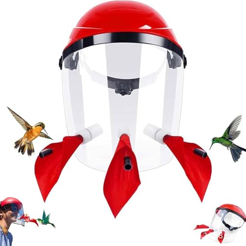 drburpily Kolibri Helm mit Masken Futterspender, verstellbares Kopfband inklusive, ABS Kolibri Futterröhren mit roter Blumenspitze drburpily Kolibri Helm mit Masken Futterspender, verstellbares Kopfband inklusive, ABS Kolibri Futterröhren mit roter Blumenspitze von drburpily