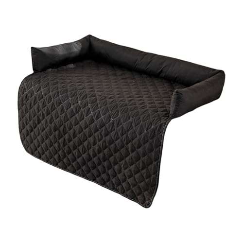 drburpily Kühlbett jährliches universelles wasserdichtes Sofa Hundematten Komfortpolster x 90 cm, weiche, rutschfeste Haustiermatte für Sofa und Auto, Schwarz, 90X90cm von drburpily