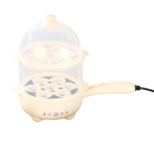 drburpily Leicht zu reinigender kleiner multifunktionaler Eierdampfer zum Frühstück ABS Intelligenter zeitgesteuerter Eierkocher Intelligenter Eierdampfer, Milchweiß Doppel la drburpily Leicht zu reinigender kleiner multifunktionaler Eierdampfer zum Frühstück ABS Intelligenter zeitgesteuerter Eierkocher Intelligenter Eierdampfer, Milchweiß Doppel la von drburpily