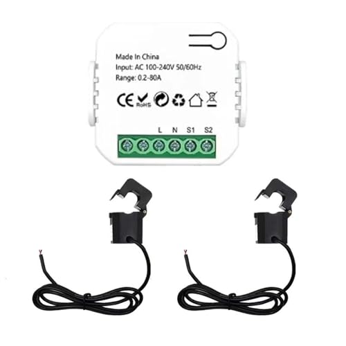 drburpily Verfolgen Sie den Stromverbrauch mit Tuya Smart Energy, Frequenz, Strom, Spannung und Echtzeitanzeige der Spannung, Dual von drburpily