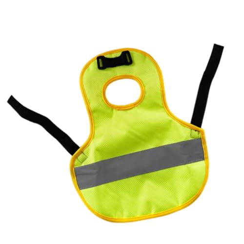 drburpily Warnweste, Warnweste für Hunde und Haustiere, weich, langlebig, modisch und geeignet für Hühnerstallgeflügel, fluoreszierendes Grün von drburpily