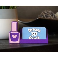 Nagelstudio Visitenkartenhalter - Manikürist Geschenk Schönheitssalon Kosmetikerin Kosmetologie Nail Tech von dream3Dprint
