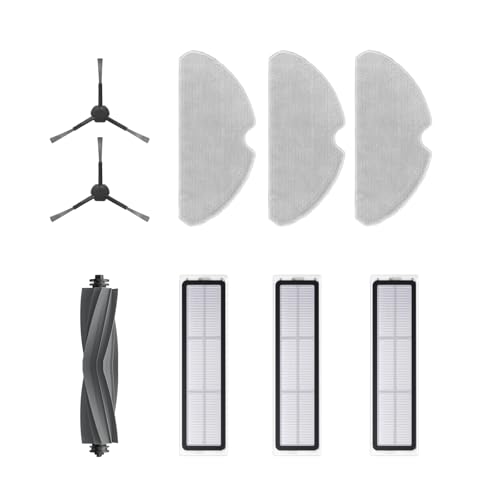 Dreame Zubehörset für Roboter D9 Max Gen2 Beinhaltet 3x Mopptücher, 3x Filter, 2x Seitenbürsten, 1x Hauptbürste, Original Dreame Zubehör von Dreame