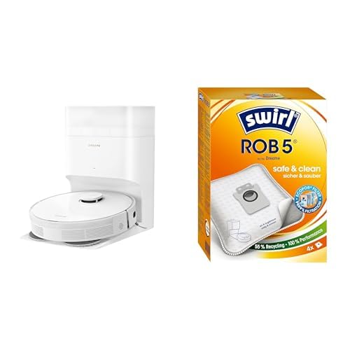 dreame L10s Plus Staubsauger + 4 Swirl ROB5 Staubsaugerbeutel - Perfekte Kombination für Sauberkeit & 99,99% Feinstaubfilterung von dreame