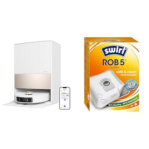 dreame L20 Ultra Staubsauger + 4 Swirl ROB5 Staubsaugerbeutel - Perfekte Kombination für Sauberkeit & 99,99% Feinstaubfilterung dreame L20 Ultra Staubsauger + 4 Swirl ROB5 Staubsaugerbeutel - Perfekte Kombination für Sauberkeit & 99,99% Feinstaubfilterung von dreame