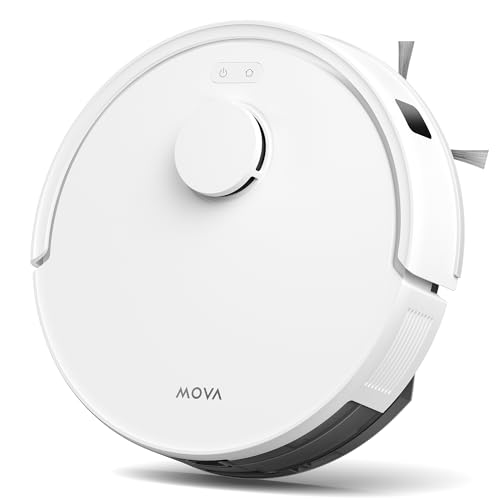 Mova E20 Saugroboter mit Wischfunktion, LDS-Navigation, 5.000 Pa Saugkraft, 2-in-1 Staubsaugen und Wischen, Kompakte Bauweise, White Mova E20 Saugroboter mit Wischfunktion, LDS-Navigation, 5.000 Pa Saugkraft, 2-in-1 Staubsaugen und Wischen, Kompakte Bauweise, White von Mova