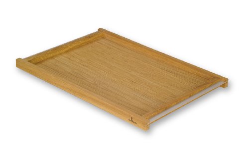 Tablett groß aus Eiche - mit Aluminiumleisten Tablett groß aus Eiche - mit Aluminiumleisten von dreiBaum