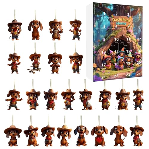 Dackel Adventskalender 2025 Mit 24 Türchen - Niedlicher Weihnachtskalender Mit 2D Figuren, Lustiger Countdown-Kalender Für Kinder & Erwachsene Als Geschenkidee Dackel Adventskalender 2025 Mit 24 Türchen - Niedlicher Weihnachtskalender Mit 2D Figuren, Lustiger Countdown-Kalender Für Kinder & Erwachsene Als Geschenkidee von driattie