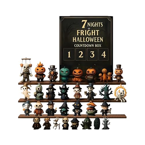 Halloween Adventskalender - 31-tägige Halloween Countdown Box Mit Figuren, Horror Halloweens Adventskalender Set Mit Figuren, Gruselige Puppen Sammler Countdown Kalender Halloweens Dekoration Halloween Adventskalender - 31-tägige Halloween Countdown Box Mit Figuren, Horror Halloweens Adventskalender Set Mit Figuren, Gruselige Puppen Sammler Countdown Kalender Halloweens Dekoration von driattie