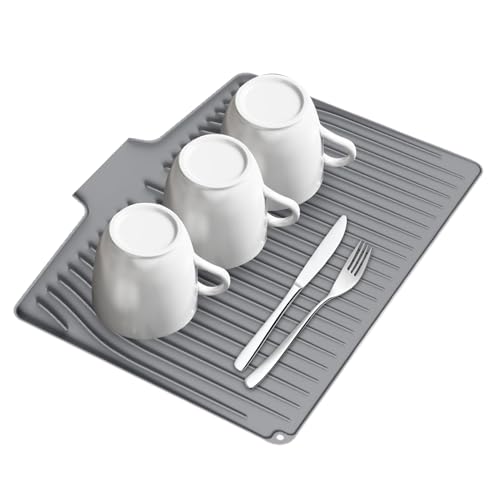 Spültrocknermatte, Abtropfmatte Aus Silikon, Hitzebeständig, Rutschfester Tischschutz Für Küche Esszimmer Couchtisch Möbel Wohnzimmer Badezimmer Studentenwohnheim Spültrocknermatte, Abtropfmatte Aus Silikon, Hitzebeständig, Rutschfester Tischschutz Für Küche Esszimmer Couchtisch Möbel Wohnzimmer Badezimmer Studentenwohnheim von driattie