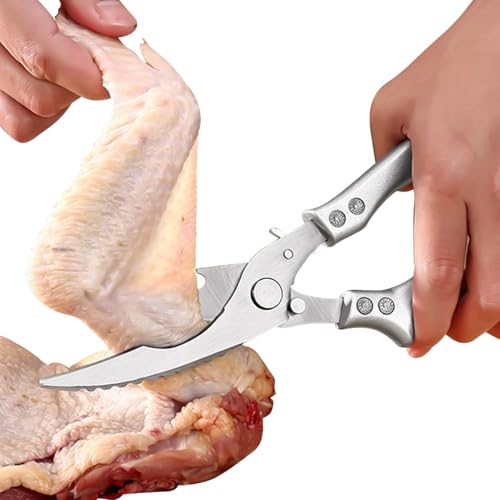 driattie Fleischschere - Robuste Edelstahl-Küchenschere Mit Rutschfesten Griffen Für Huhn Truthahn | Werkzeug Für Die Küche Zum Kochen Und Verarbeiten Von Lebensmitteln Wie Wachtel Hähnchen Truthahn driattie Fleischschere - Robuste Edelstahl-Küchenschere Mit Rutschfesten Griffen Für Huhn Truthahn | Werkzeug Für Die Küche Zum Kochen Und Verarbeiten Von Lebensmitteln Wie Wachtel Hähnchen Truthahn von driattie