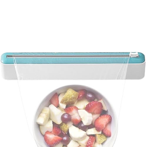 driattie Frischhaltefolienspender mit Cutter | Aluminiumfolien-Aufbewahrungsspender – schnell geschnittene, manuelle Spenderbox für Lebensmittel, Snacks, , Konservierung, Wachspapier von driattie