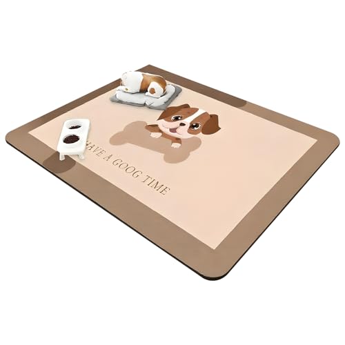 driattie Haustiermatten für den Boden, wasserdicht, rutschfeste Matte für Hunde, saugfähiger Teppichschutz, rutschfest, für Töpfchen, Welpen, Training, Kätzchen, Futter und Wassernapf von driattie