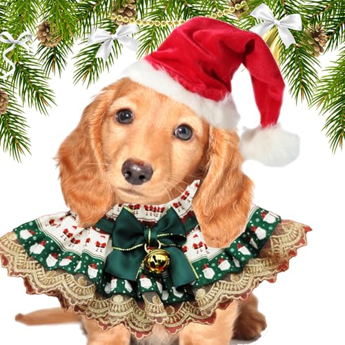 driattie Hundehalstücher Weihnachten, Hundelätzchen für den Urlaub | Weiche, verstellbare Hundehalstücher, weihnachtliche Hundelätzchen,Niedliches Haustierzubehör aus Spitze, wendbar, atmungsaktiv, driattie Hundehalstücher Weihnachten, Hundelätzchen für den Urlaub | Weiche, verstellbare Hundehalstücher, weihnachtliche Hundelätzchen,Niedliches Haustierzubehör aus Spitze, wendbar, atmungsaktiv, von driattie