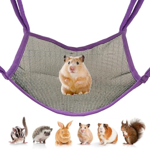 driattie Kleintier-Hängematte | Chinchilla-Hängematte für Käfig – atmungsaktiv, kaufest, Nest, Klettern, Training zur Bereicherung, Verstecken, Erkundungsaktivitäten von driattie