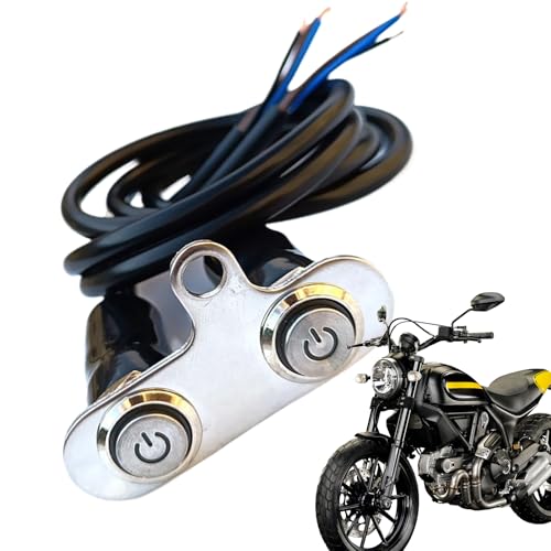 driattie Motorrad Lenker Lichtschalter - Lenker Scheinwerfer Rücklicht Taster | Multifunktionaler Fahrlichtregler Ersatzteil von driattie