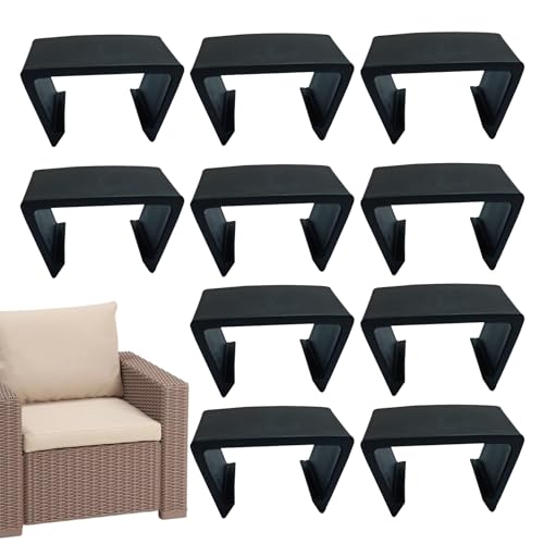 driattie Terassenmöbel Clips Für Sektionale Sets | 10 Stück Rattanmöbel Klammern Für Draußen,Stabile Halter Zur Befestigung Als Ersatz Für Gartentisch Gartenzaun Couch von driattie