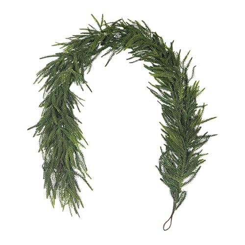 driattie Weihnachtsgirlande Naturnah | Künstliche Grüngirlande Faux Deko - Kunst Girlande Für Feiertage Winter Indoor Dekoration Wand Tisch Outdoor von driattie