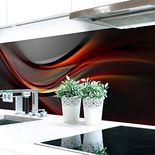 Küchenrückwand Abstrakt Dunkel Premium Hart-PVC 0,4 mm selbstklebend - Direkt auf die Fliesen, Größe:340 x 60 cm Küchenrückwand Abstrakt Dunkel Premium Hart-PVC 0,4 mm selbstklebend - Direkt auf die Fliesen, Größe:340 x 60 cm von DRUCK-EXPERT