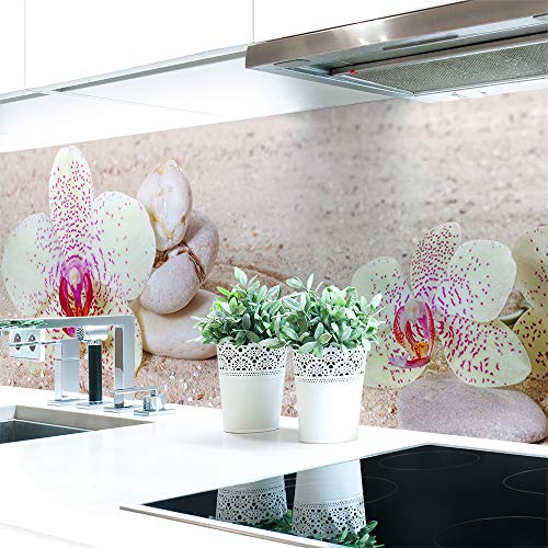 Küchenrückwand Orchideen Weiß Premium Hart-PVC 0,4 mm selbstklebend - Direkt auf die Fliesen, Größe:220 x 80 cm Küchenrückwand Orchideen Weiß Premium Hart-PVC 0,4 mm selbstklebend - Direkt auf die Fliesen, Größe:220 x 80 cm von DRUCK-EXPERT
