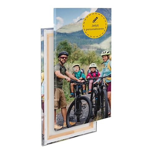 Dein persönliches Foto auf Keilrahmen individuell bedruckt, bespannter 2cm Holzrahmen, kratzfestes 280g Canvas Leinwand Material (100B x 200H cm - Hochformat) von druck.de