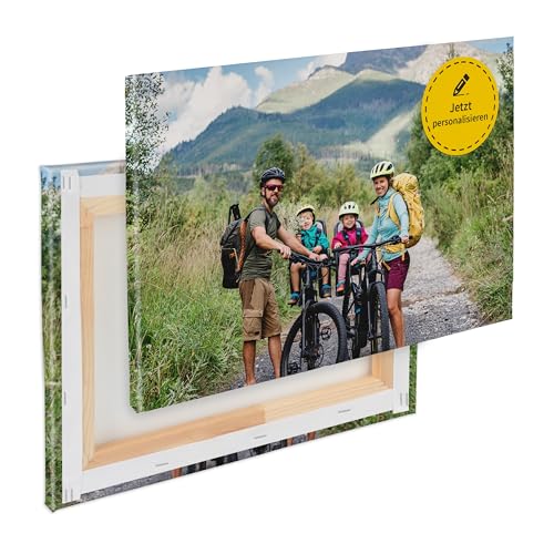 Dein persönliches Foto auf Keilrahmen individuell bedruckt, bespannter 2cm Holzrahmen, kratzfestes 280g Canvas Leinwand Material (120B x 80H cm - Querformat) von druck.de
