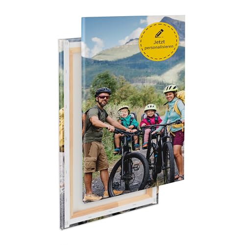 Dein persönliches Foto auf Keilrahmen individuell bedruckt, bespannter 2cm Holzrahmen, kratzfestes 280g Canvas Leinwand Material (60B x 80H cm - Hochformat) von druck.de