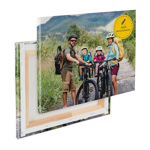 Dein persönliches Foto auf Keilrahmen individuell bedruckt, bespannter 2cm Holzrahmen, kratzfestes 280g Canvas Leinwand Material (80B x 60H cm - Querformat) von druck.de
