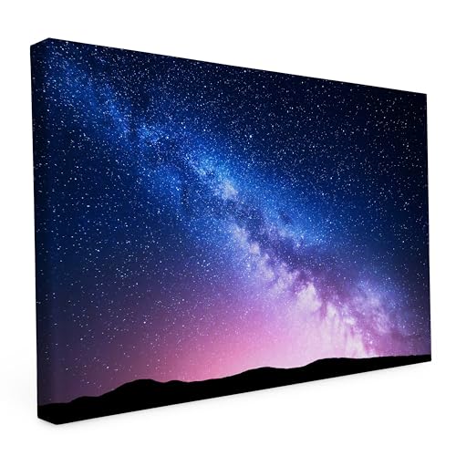 Keilrahmen bedruckt, Wandbild auf Künstler Leinwand, matter Kunstdruck, Stabiler Holzrahmen mit kratzfestem 280g Canvas bespannt, Motive zum Thema Natur (120x80cm - Space) von druck.de