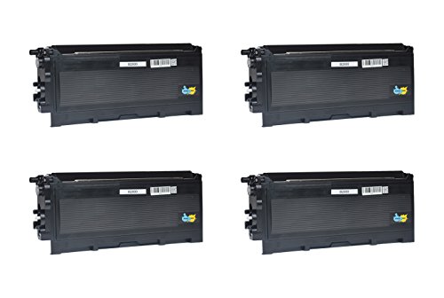 Kompatibel zu Brother TN-2000XXL - 4 x Toner Black für je ca. 5.000 Seiten (5% Deckung) - 4er Pack - u. a. für Brother MFC-7420, Brother MFC-7225N von druckdichaus